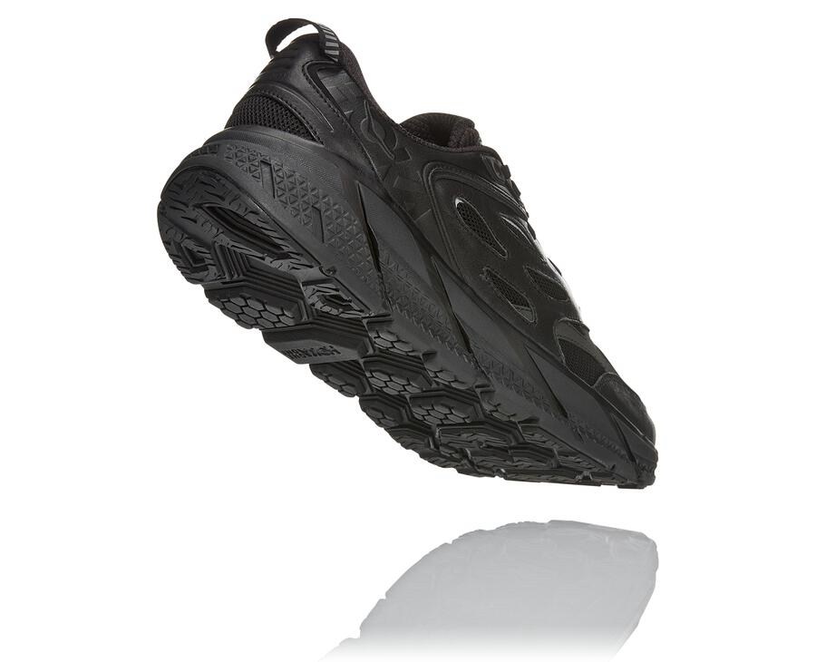 Running Shoes Mens - Hoka One One Clifton L - Black - KWXCOFM-26